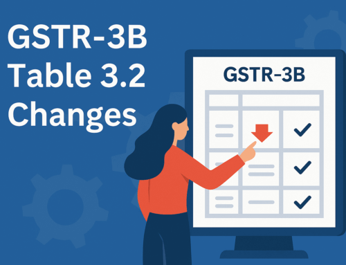 Mandatory Changes to GSTR-3B Reporting: Table 3.2 Becomes Non-Editable