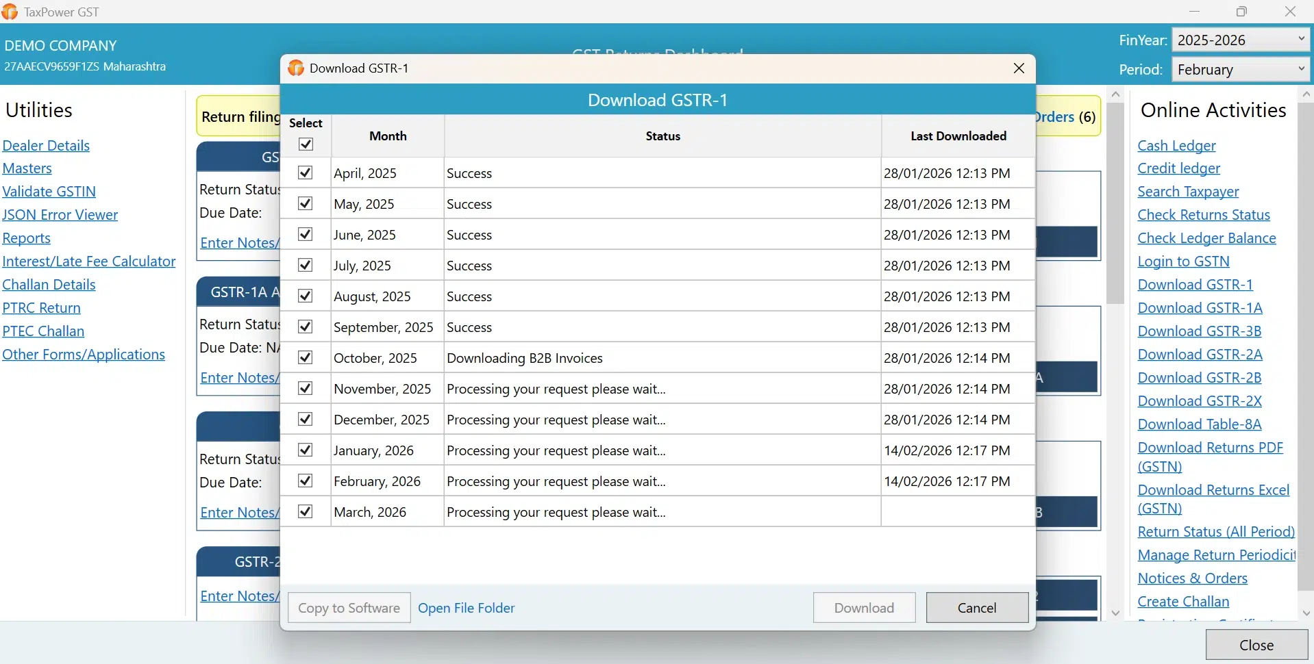 TaxPower GST migration by syncing previously filed data