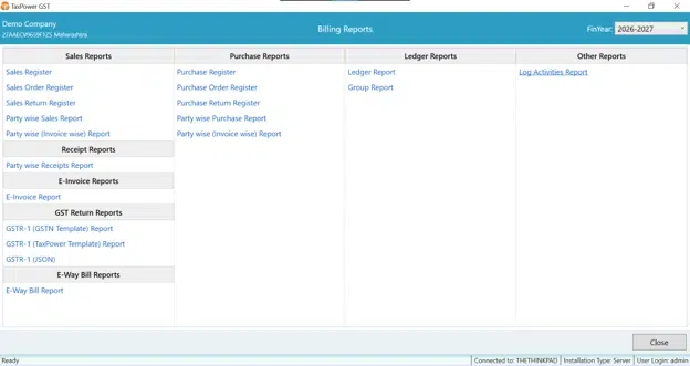 Multi-client e-invoice and e-way bill review in TaxPower GST